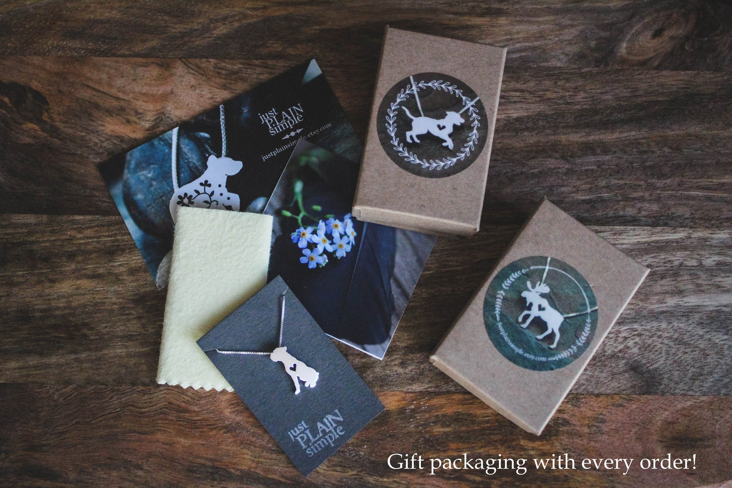 Crow necklace: Sterling silver Forget-me-not Crow pendant