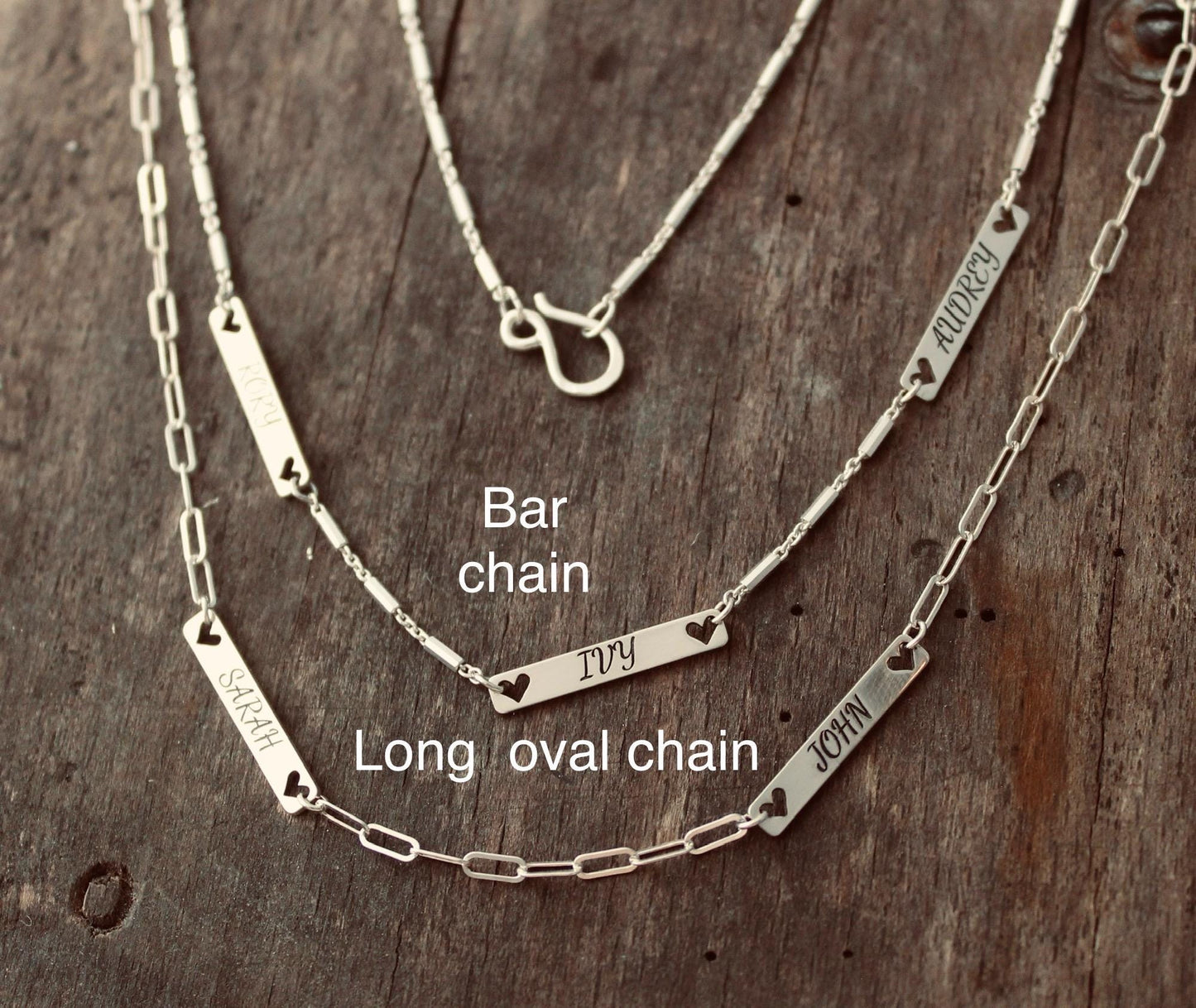 Hidden message names necklace, sterling silver keep sake necklace for moms, personalized names necklace for wearing every day