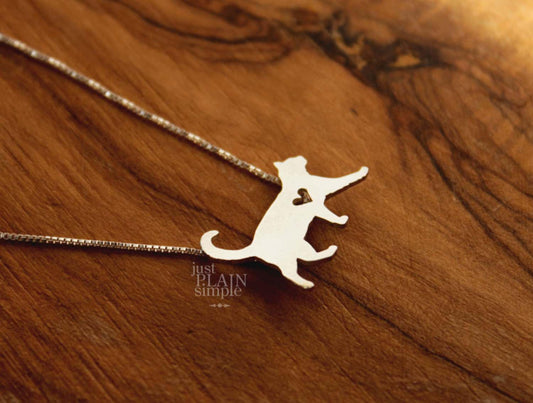 Tiny Cat necklace, sterling silver pendant