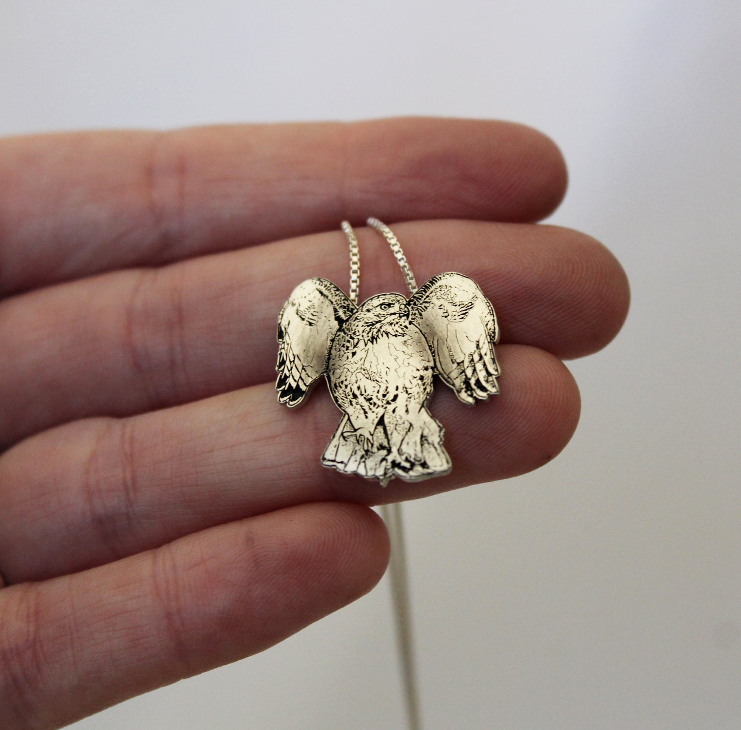 Custom Engraved Pet Portrait, Sterling Silver