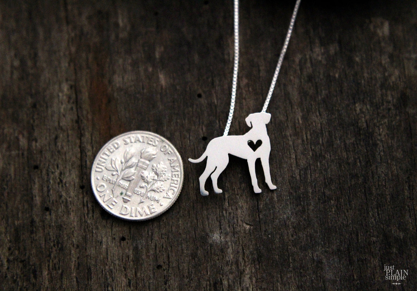 Tiny Catahoula Leopard necklace, sterling silver dog pendant