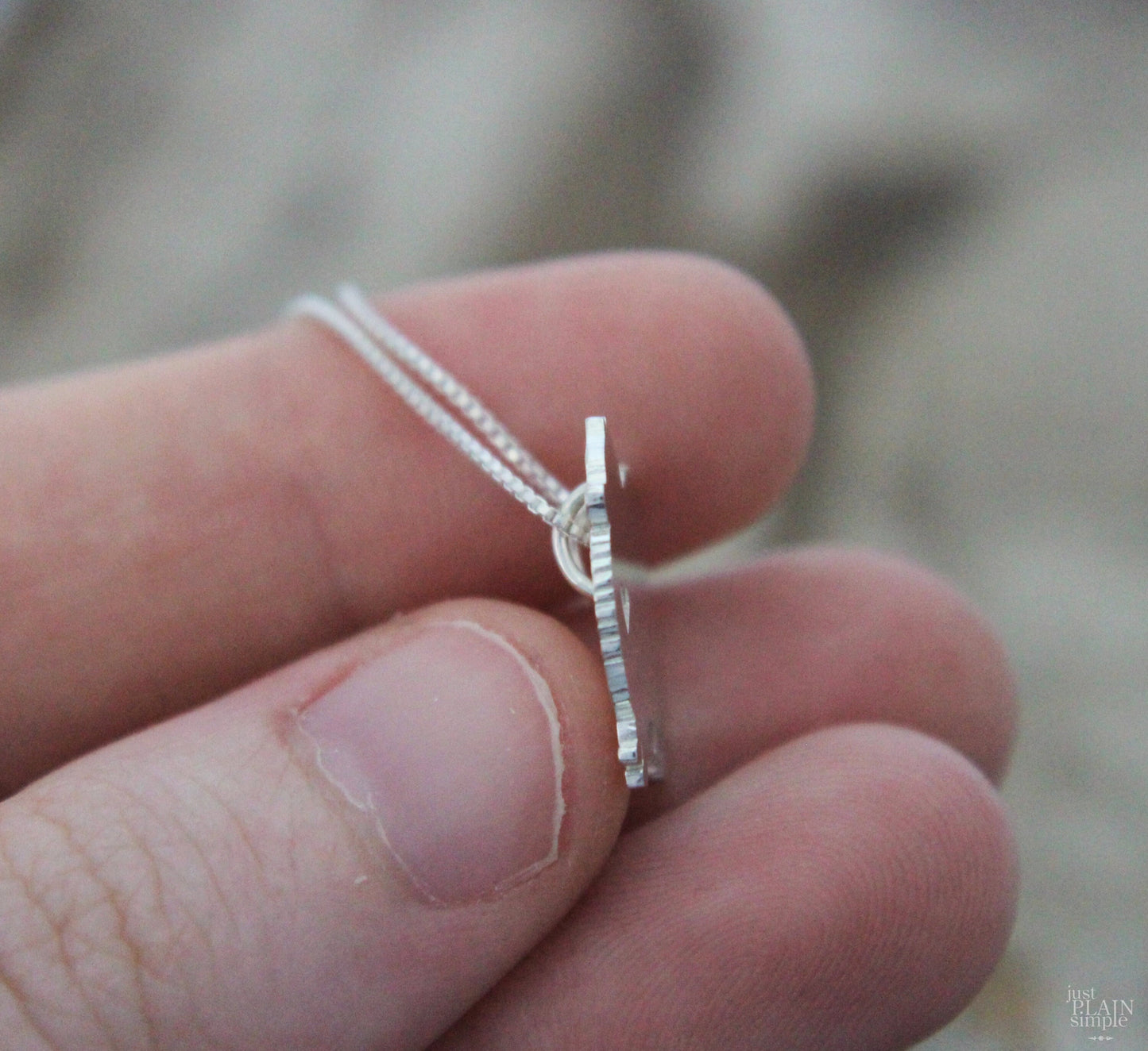 Tiny Pomeranian necklace, sterling silver pendant