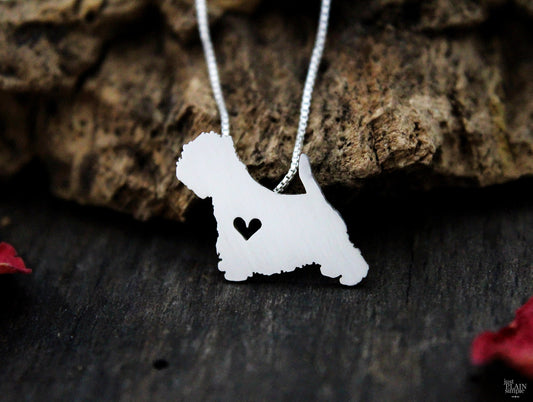 Tiny Westie necklace sterling silver, West highland terrier pendant