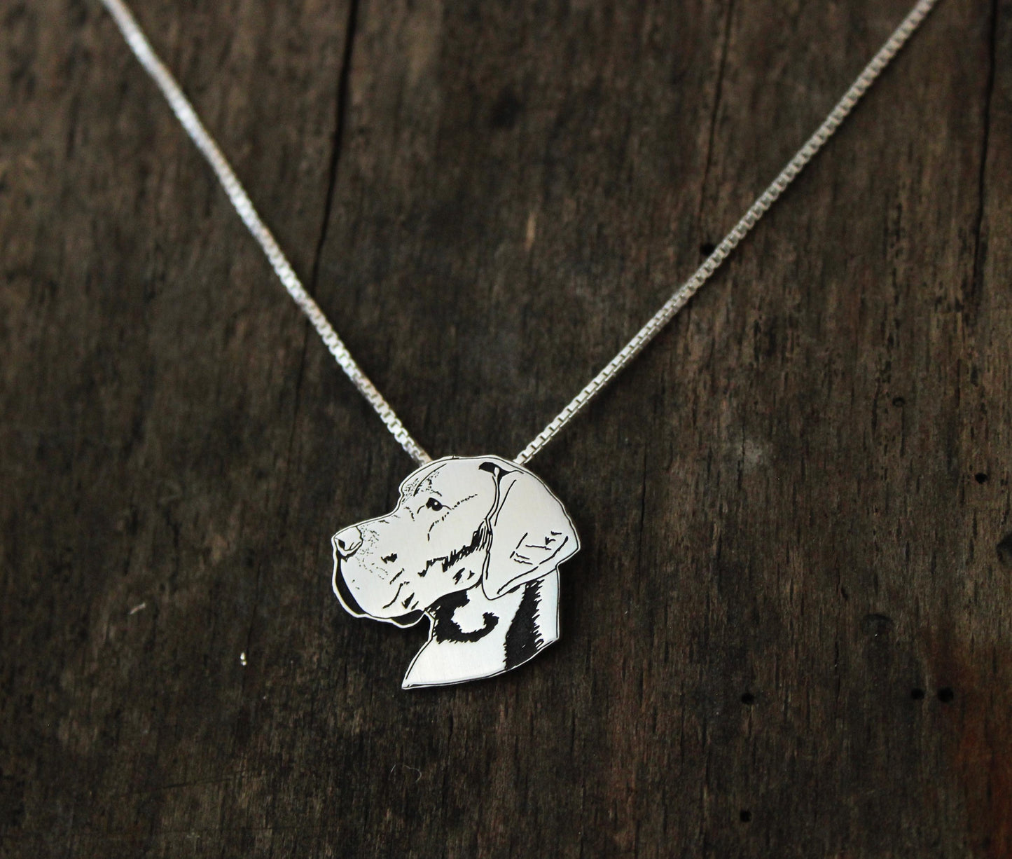 Great Dane necklace, engraved sterling silver pendant for Great Dane lovers, memorial gifts