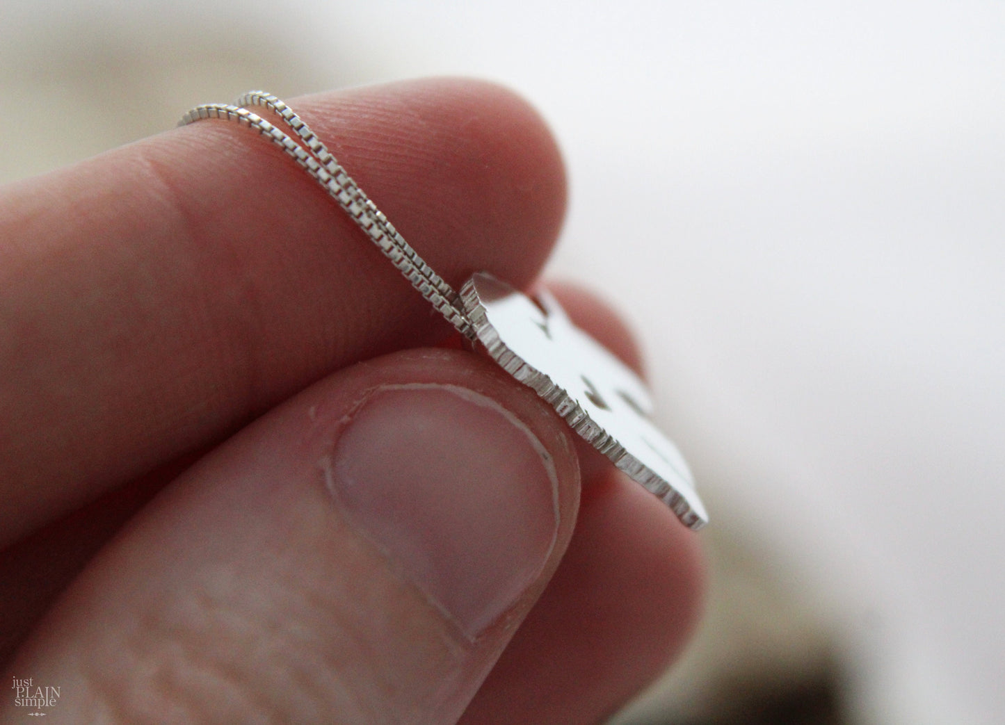 Tiny Cockapoo necklace, sterling silver pendant