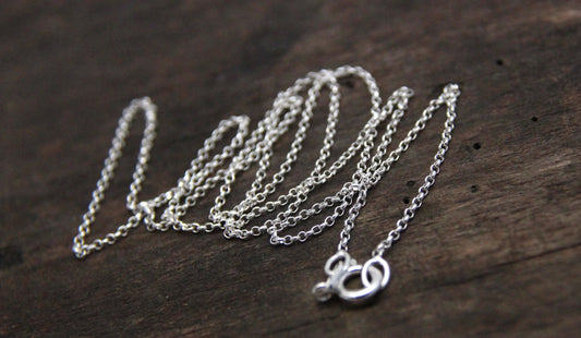 Sterling Silver Rolo Chain, 1mm