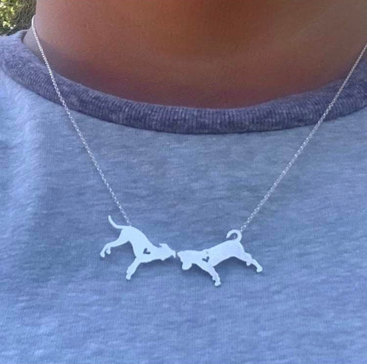 Custom Pet Necklace, sterling silver pendants made personalized for you