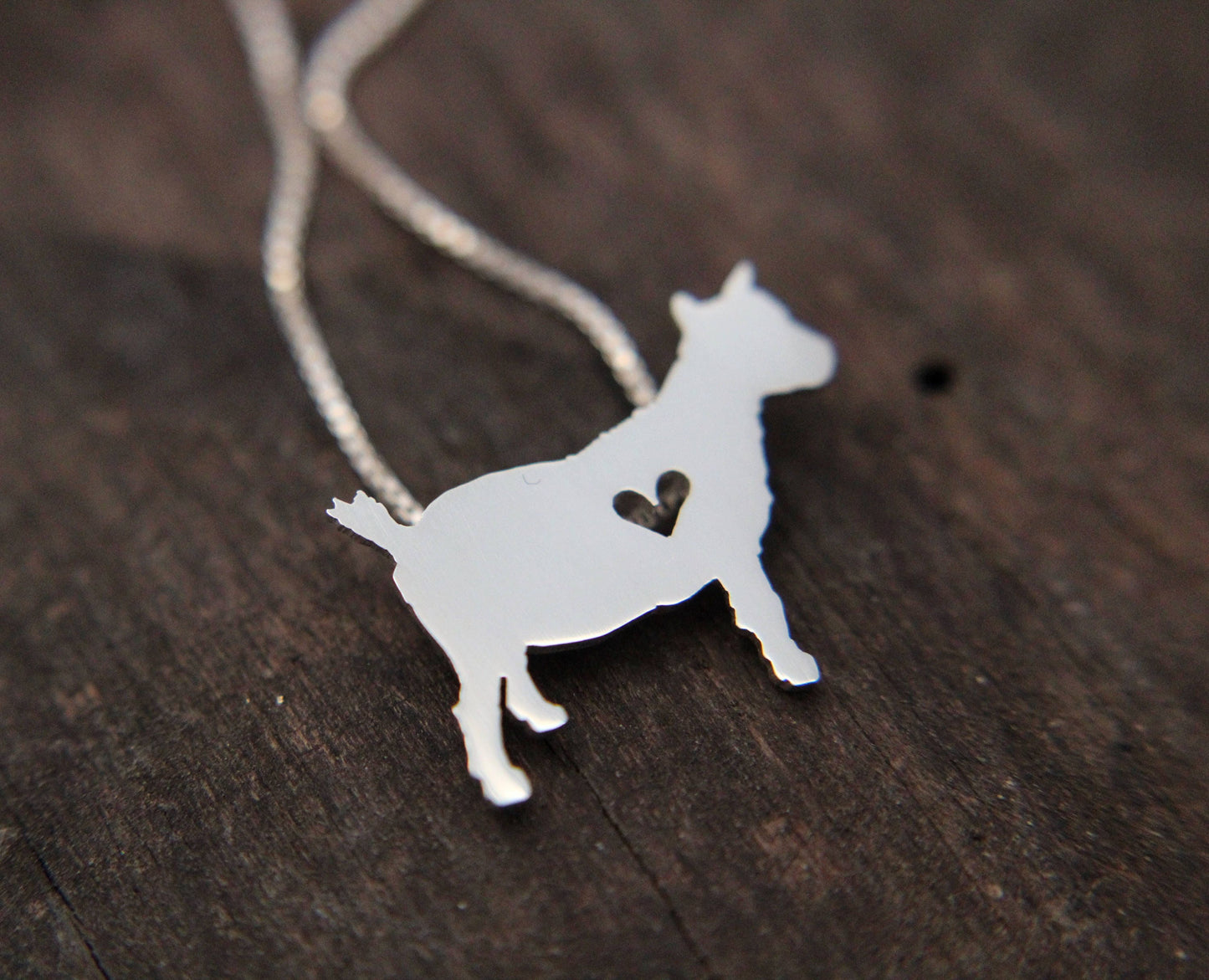 Tiny Pygmy Goat necklace, sterling silver pendant