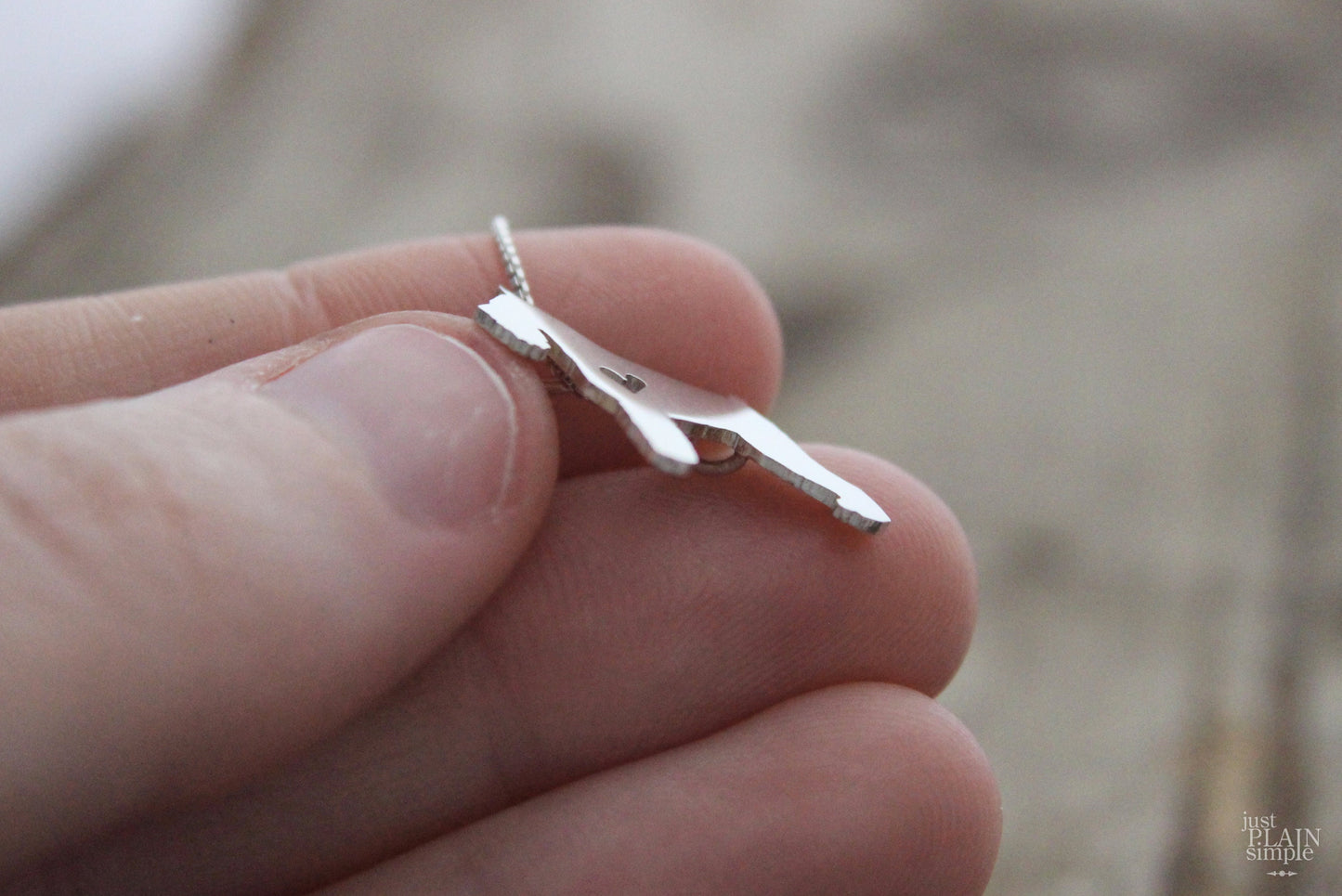 Tiny Schnauzer necklace, sterling silver pendant