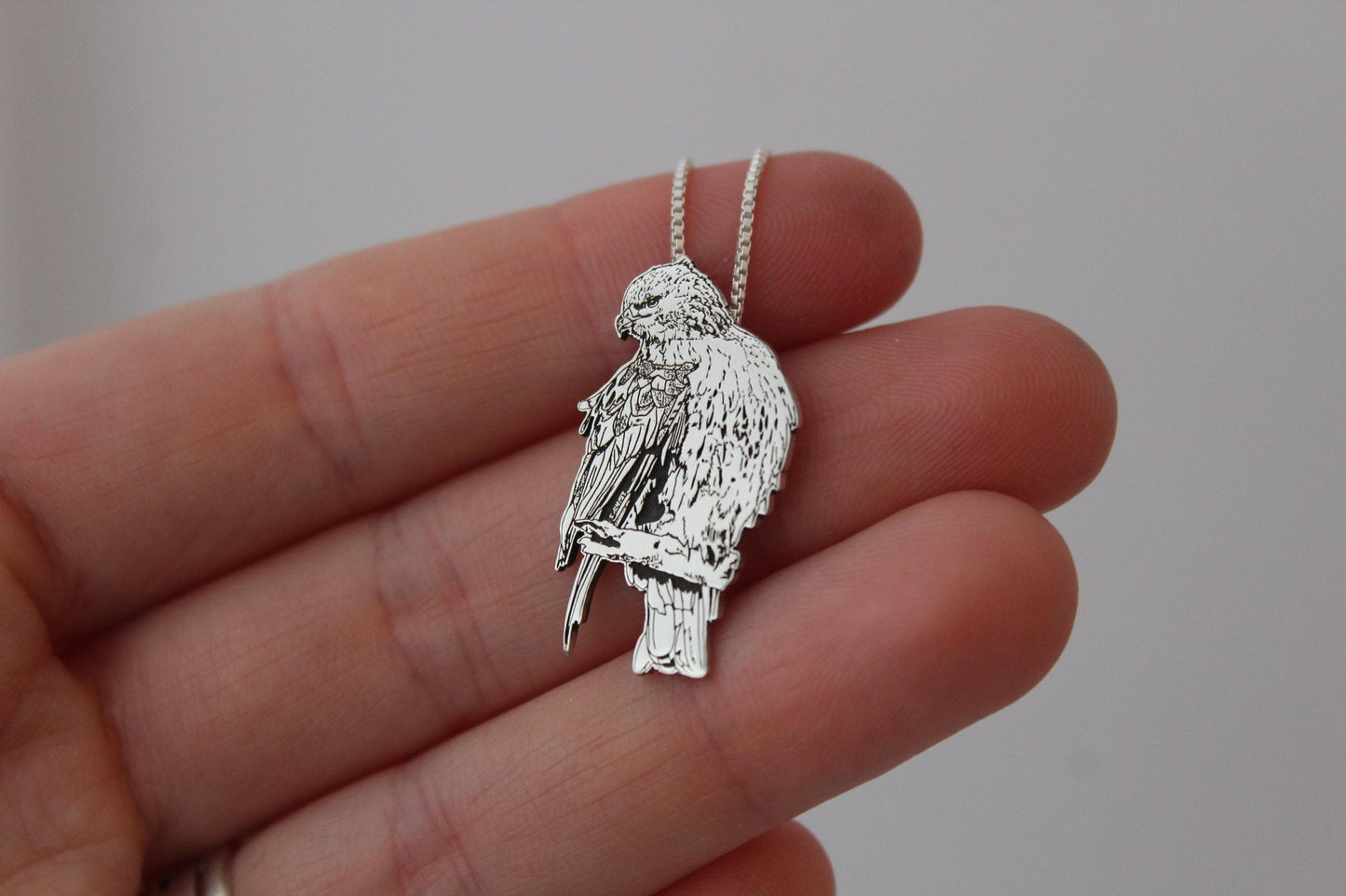 Custom Engraved Pet Portrait, Sterling Silver