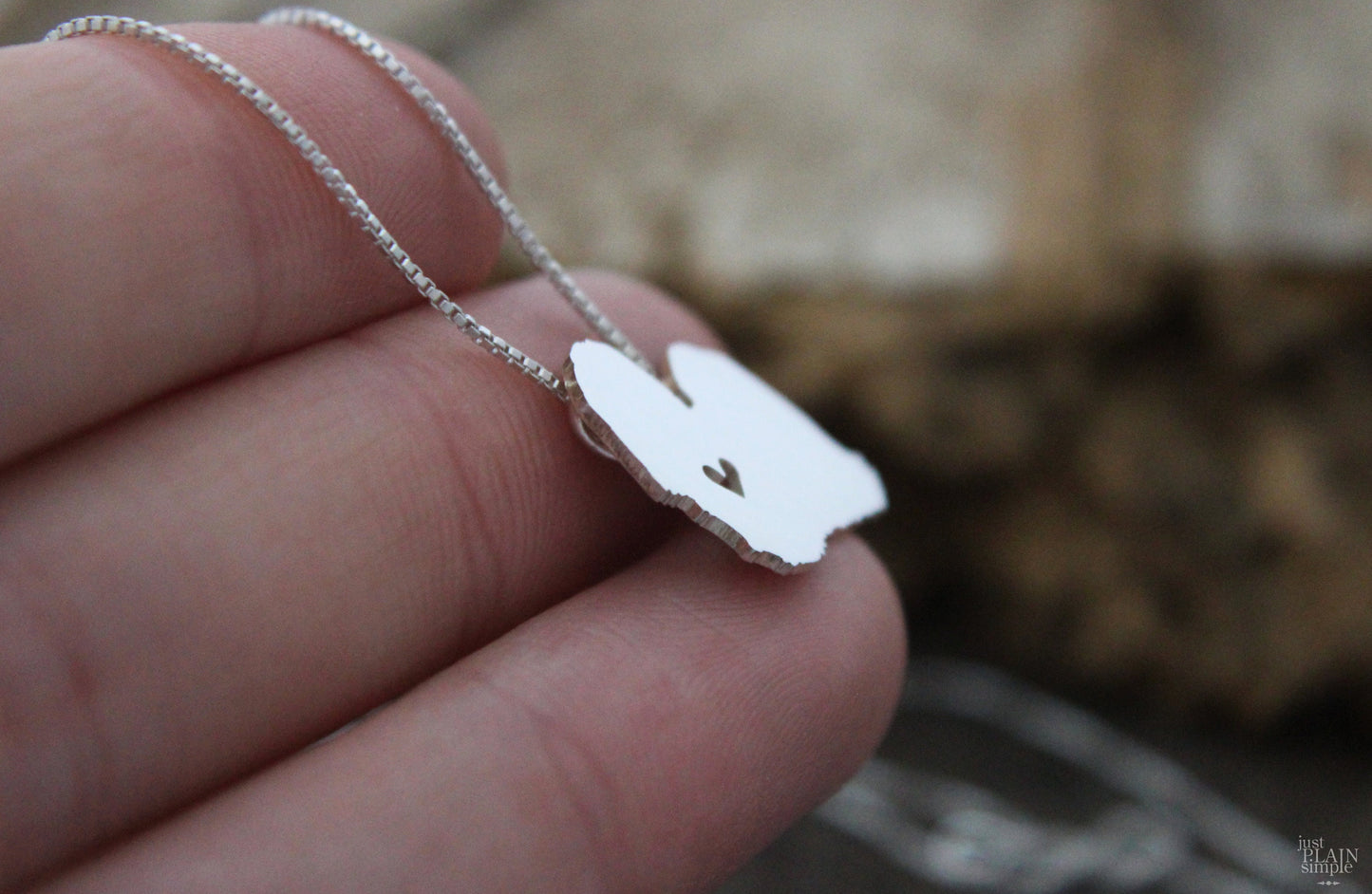 Tiny Shih Tzu necklace, sterling silver pendant