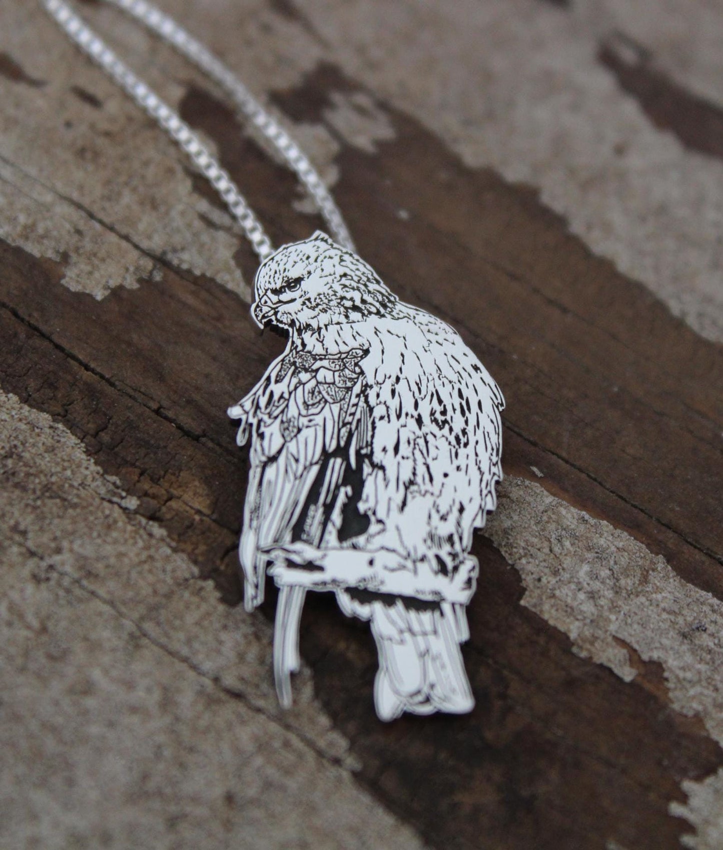 Custom Engraved Pet Portrait, Sterling Silver