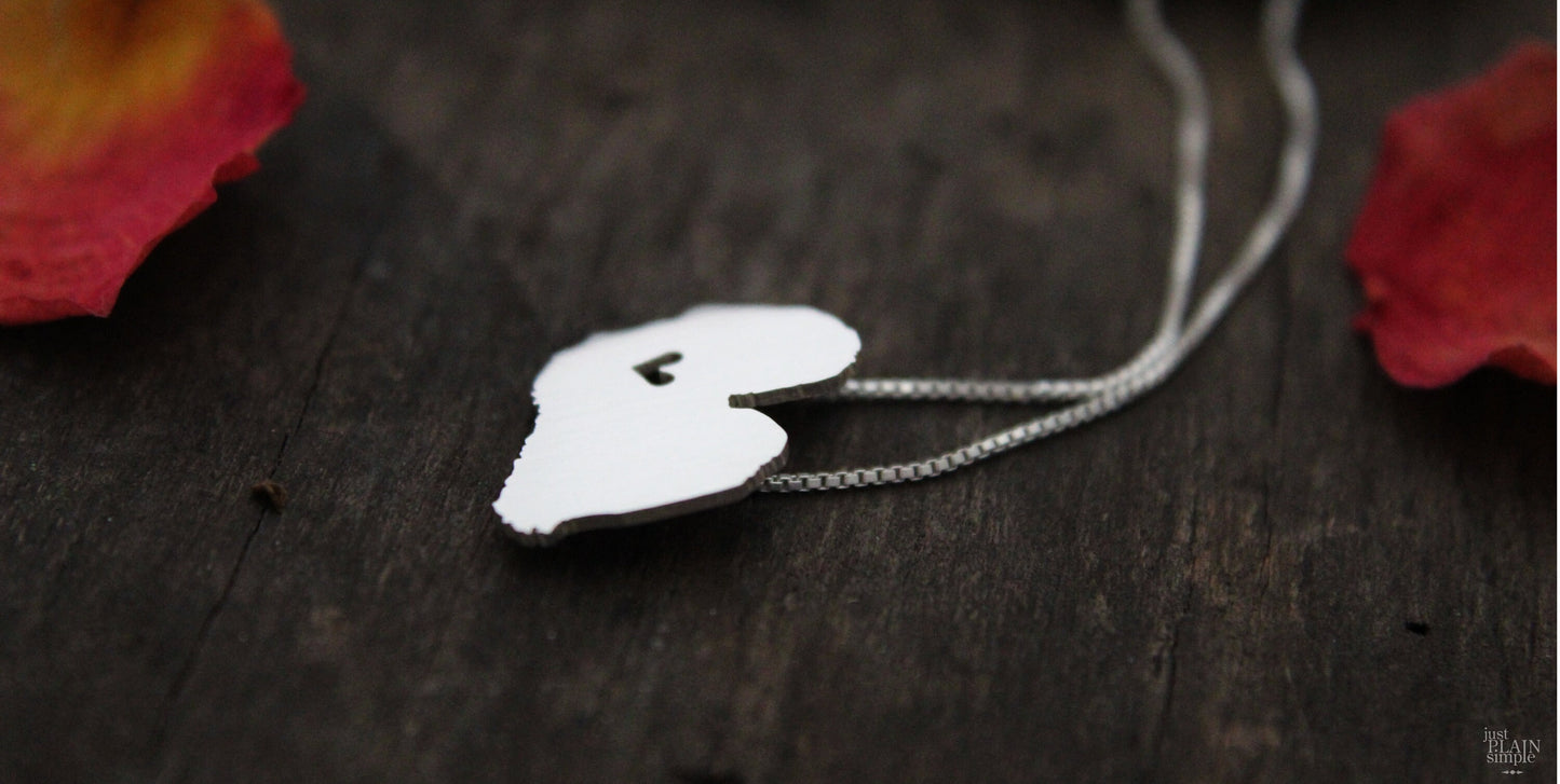 Tiny Shih Tzu necklace, sterling silver pendant