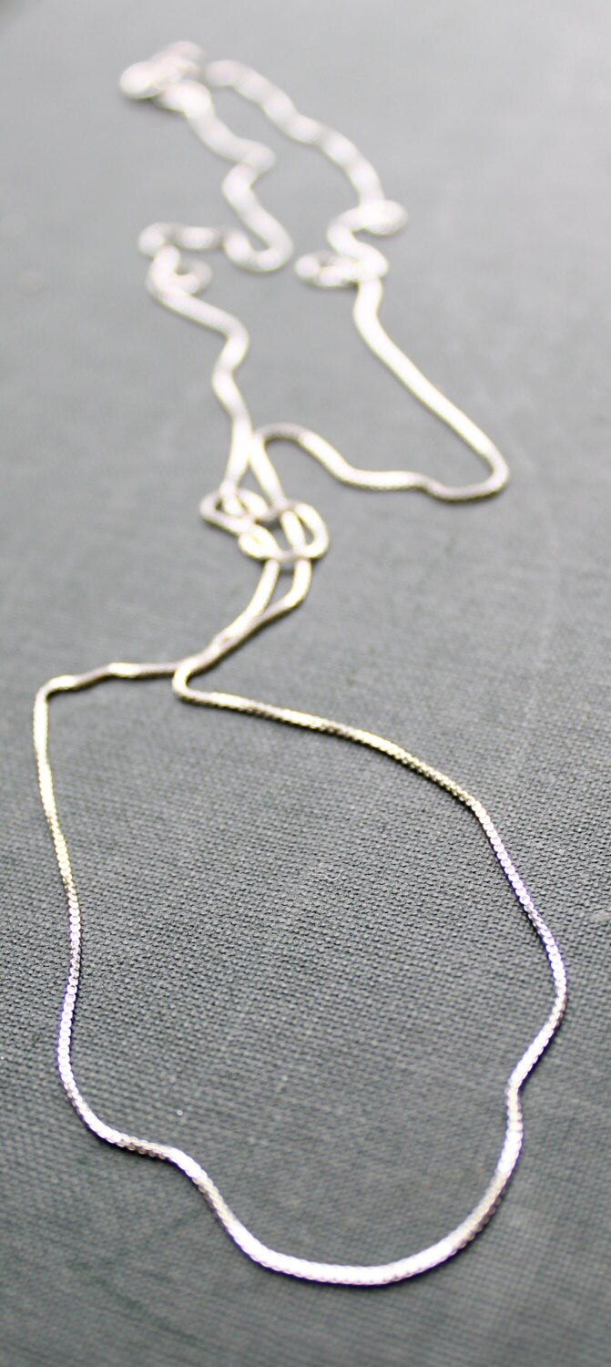 Sterling Silver Box Chain, .7mm