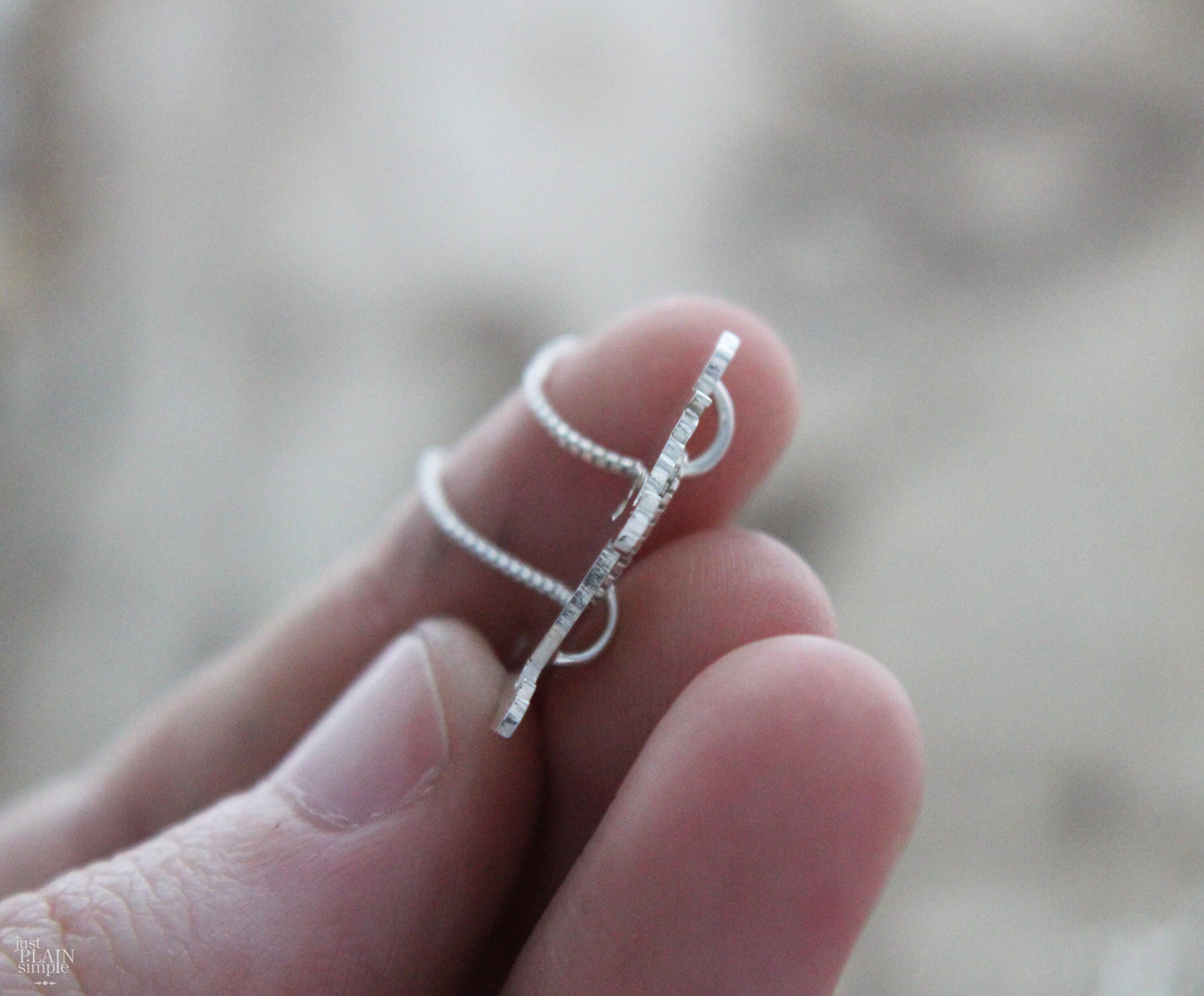 Tiny Basset Hound necklace, sterling silver pendant