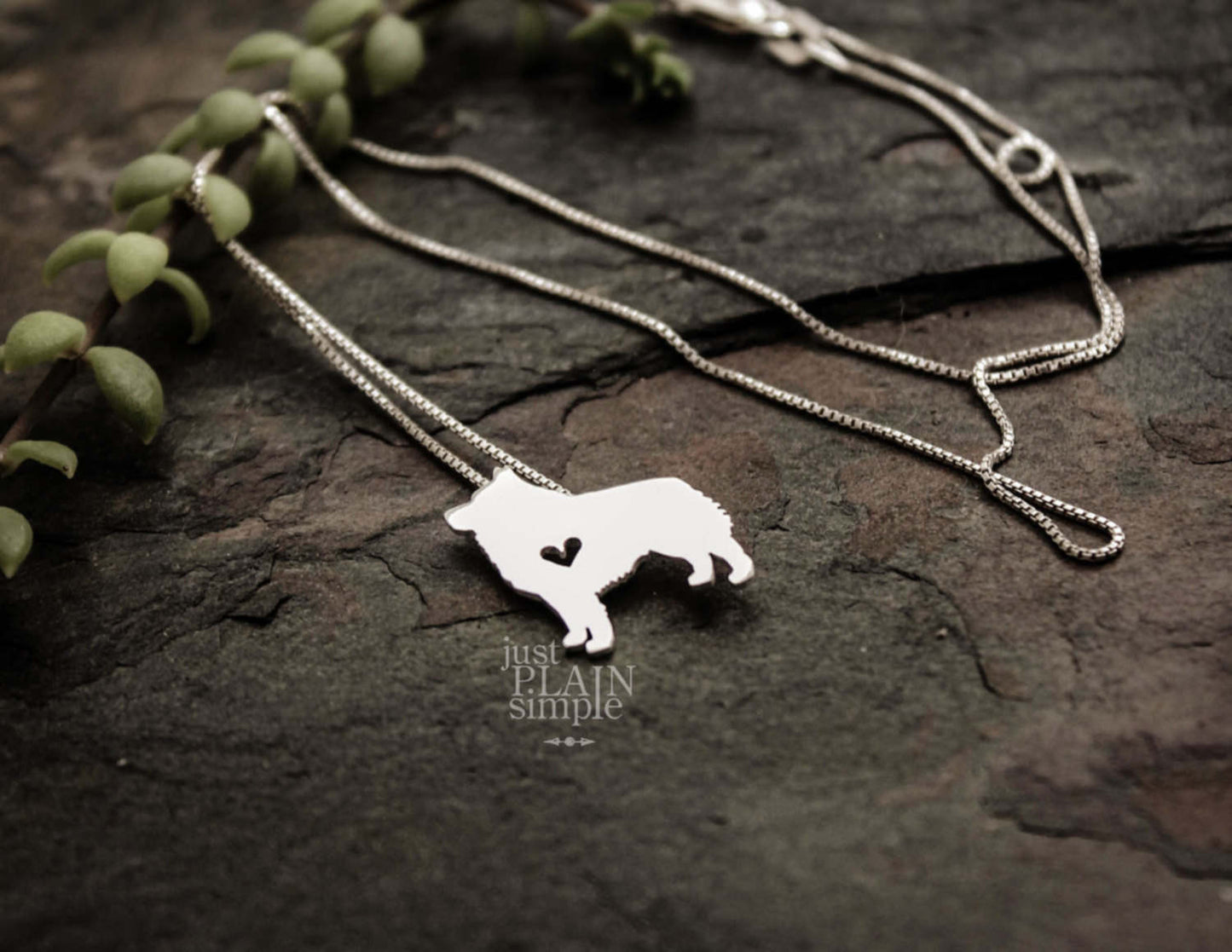 Tiny Schipperke necklace, sterling silver pendant