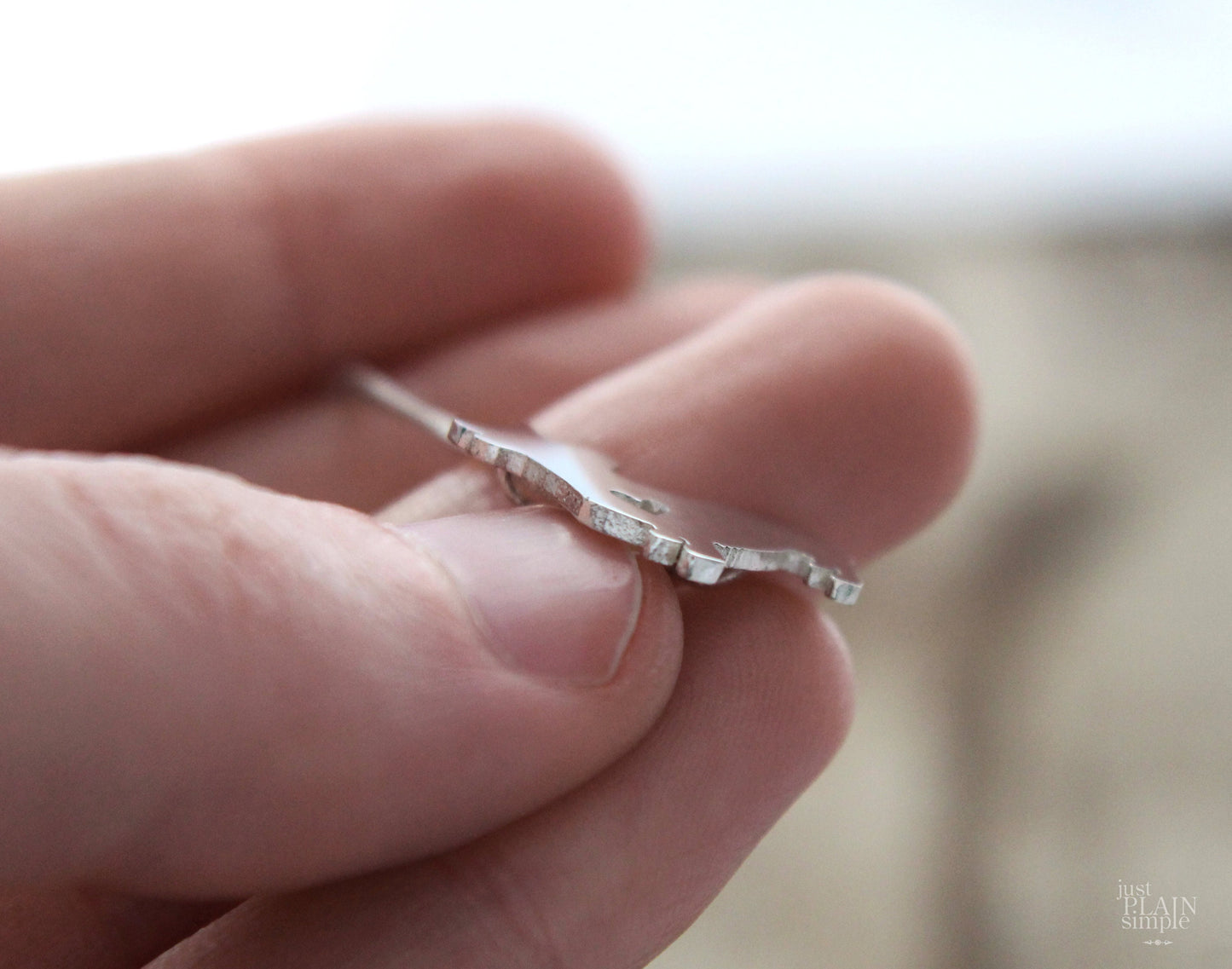 Tiny Pembroke corgi necklace, sterling silver pendant