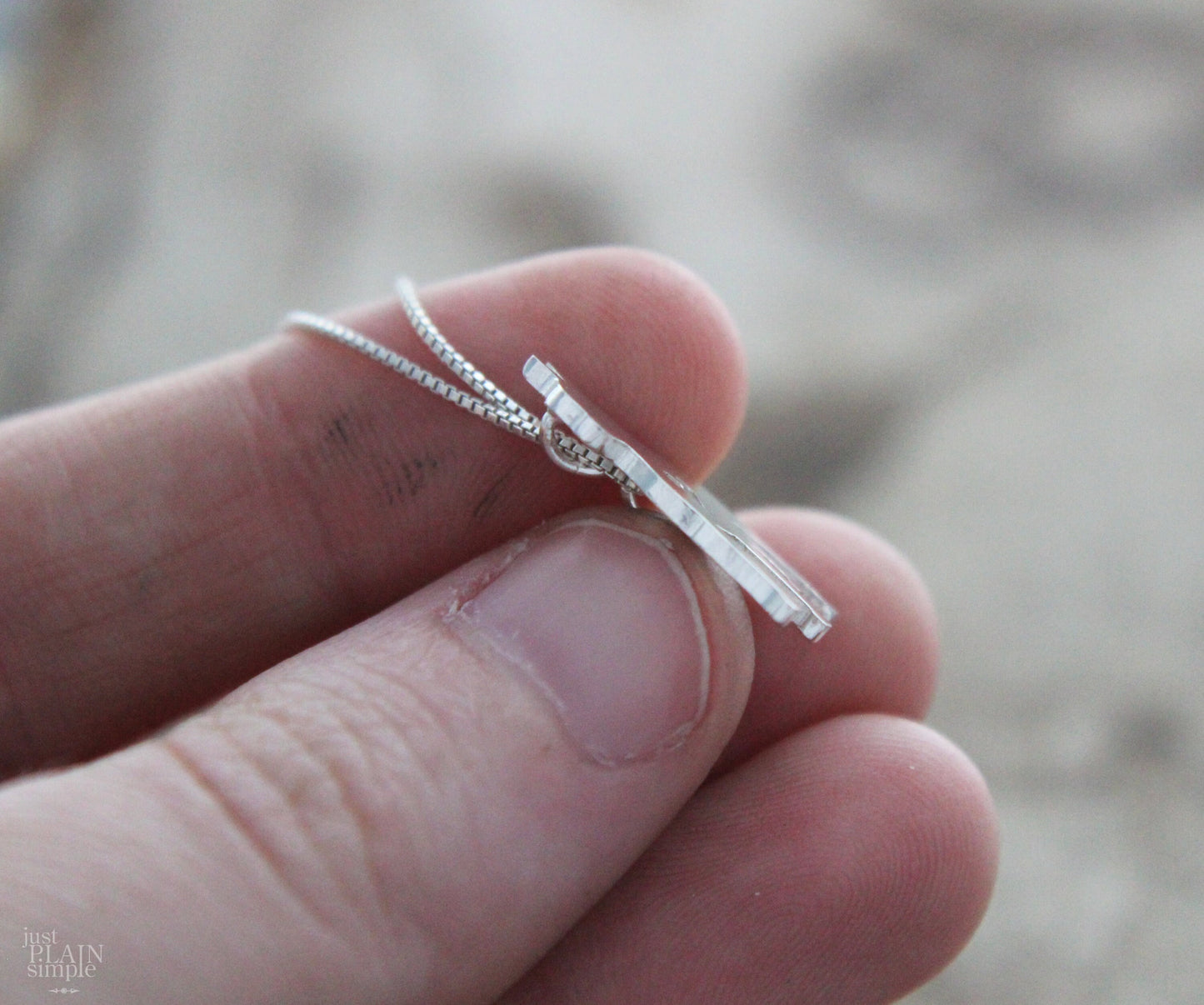 Tiny Boston Terrier necklace, sterling silver pendant