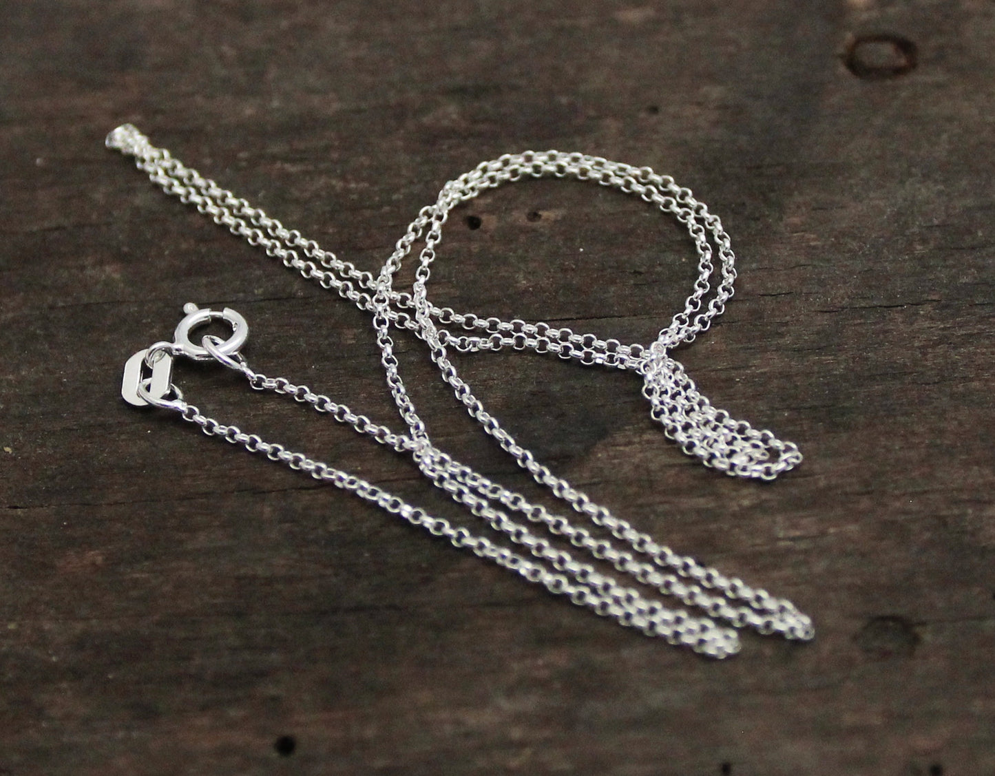 Sterling Silver Rolo Chain, 1mm