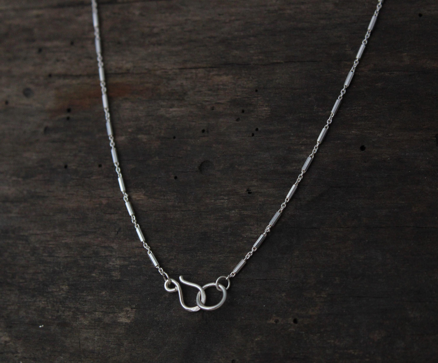Sterling Silver bar Chain necklace, necklace for the minimalist, everyday fashion accessory