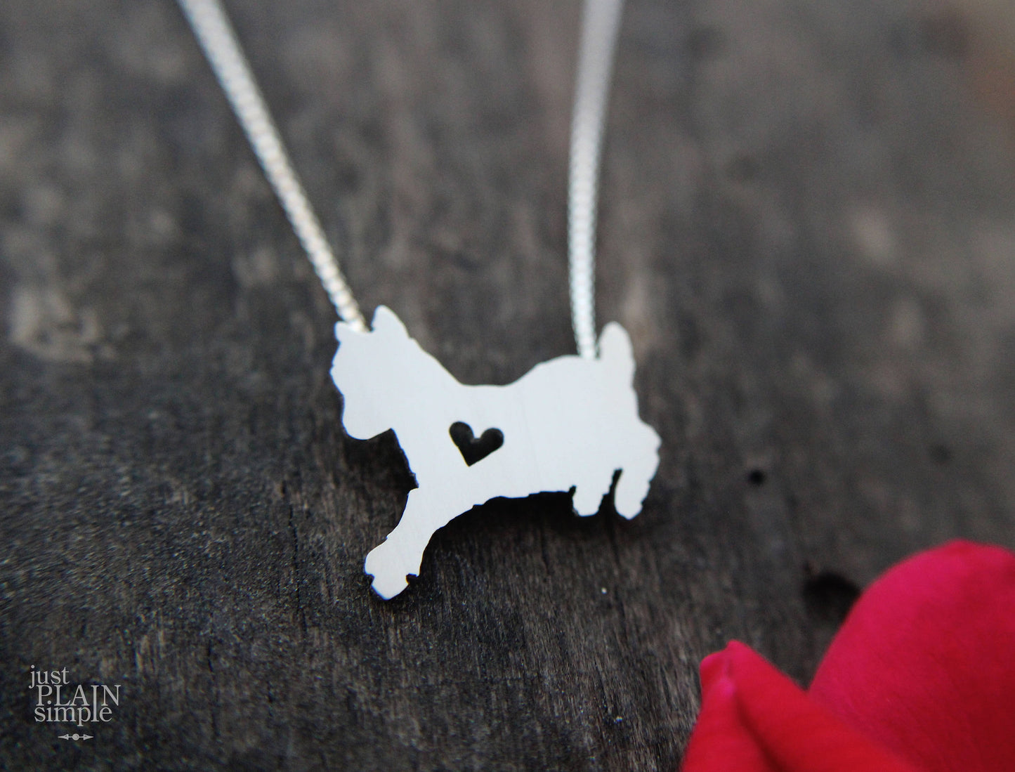 Tiny Baby Goat necklace, sterling silver pendant