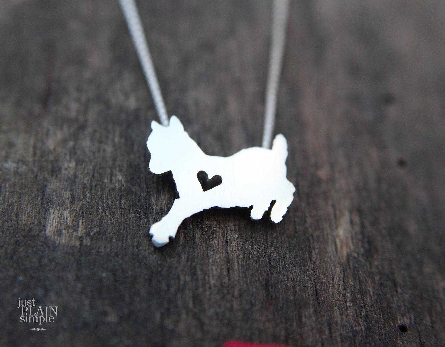 Tiny Baby Goat necklace, sterling silver pendant