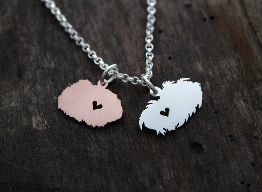 Custom Pet Necklace, sterling silver pendants made personalized for you
