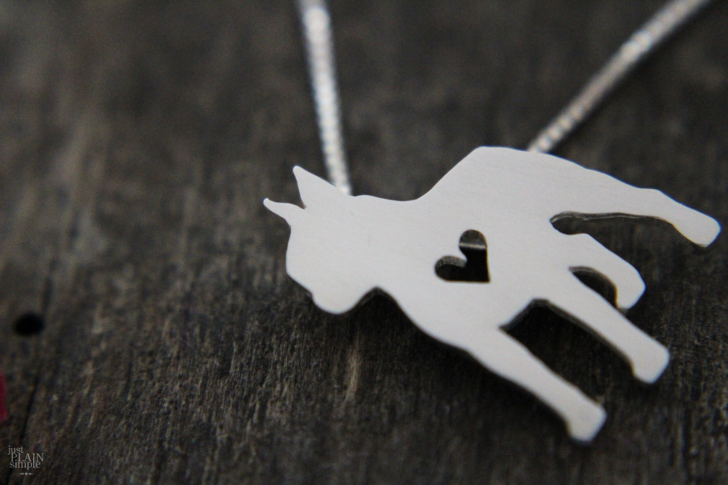 Tiny Boston Terrier necklace, sterling silver pendant
