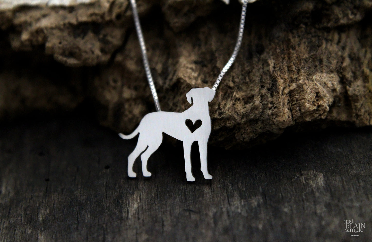 Tiny Catahoula Leopard necklace, sterling silver dog pendant