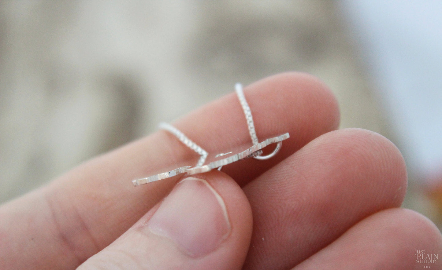 Tiny Springer Spaniel necklace, sterling silver pendant