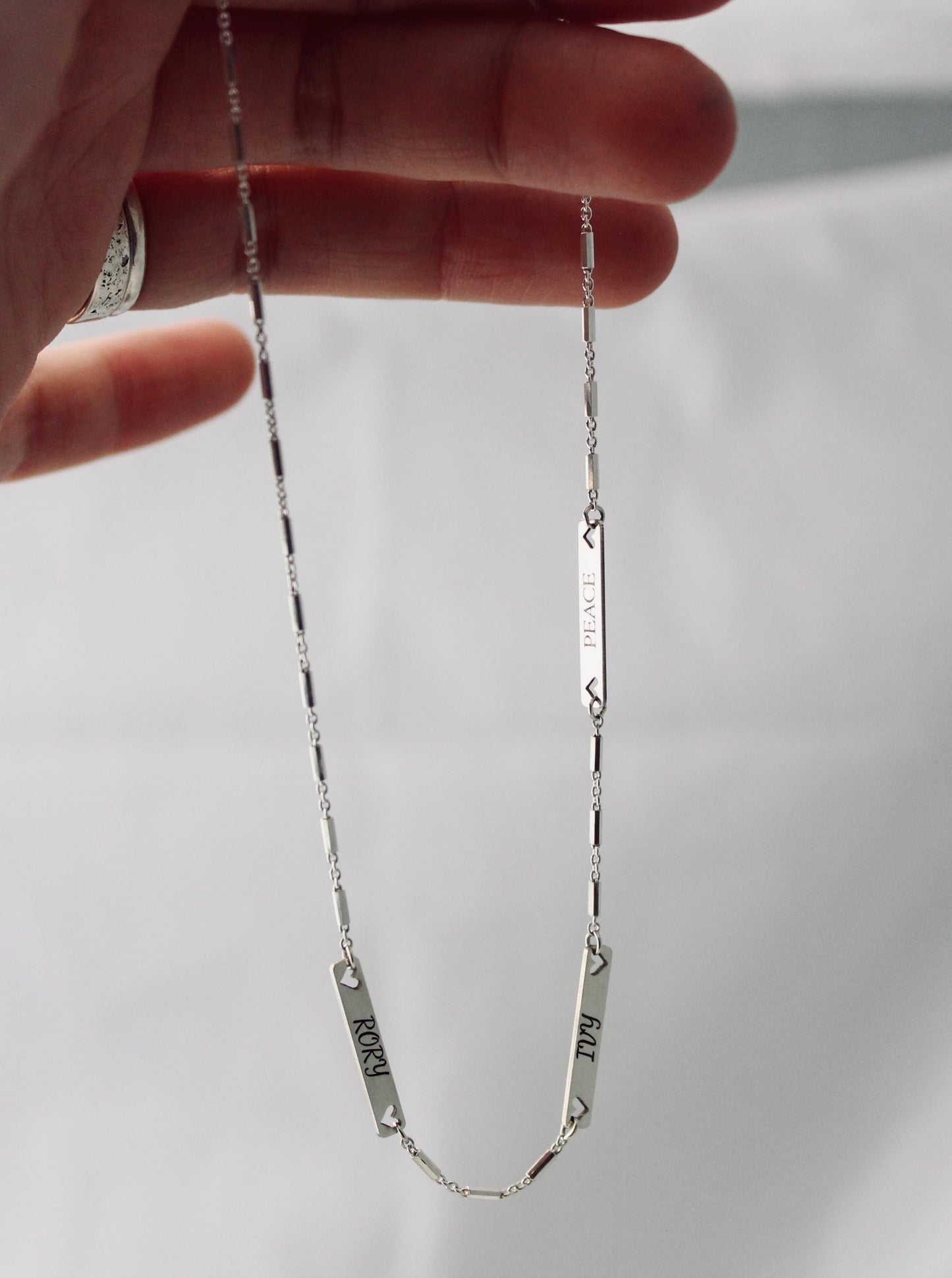 Hidden message names necklace, sterling silver keep sake necklace for moms, personalized names necklace for wearing every day