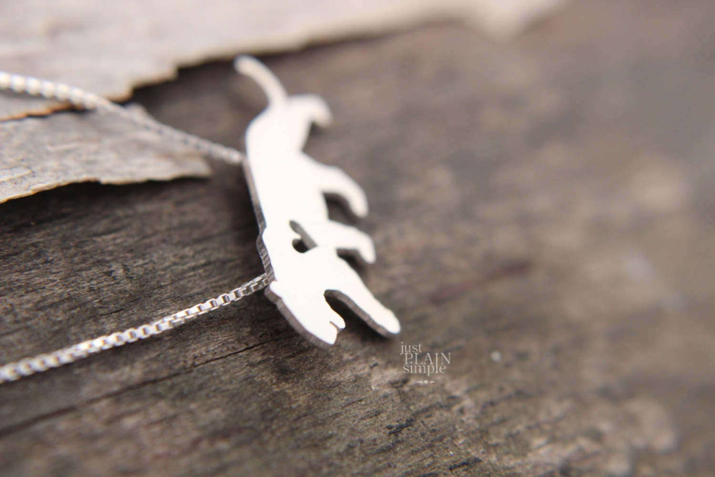 Tiny Tiger necklace, sterling silver pendant