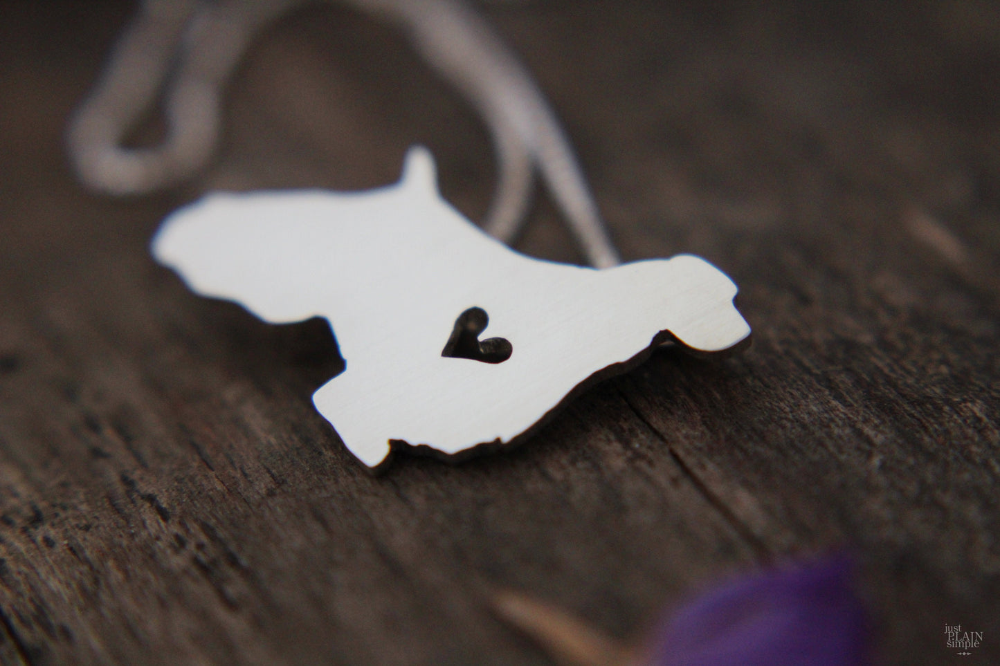 Tiny Springer Spaniel necklace, sterling silver pendant