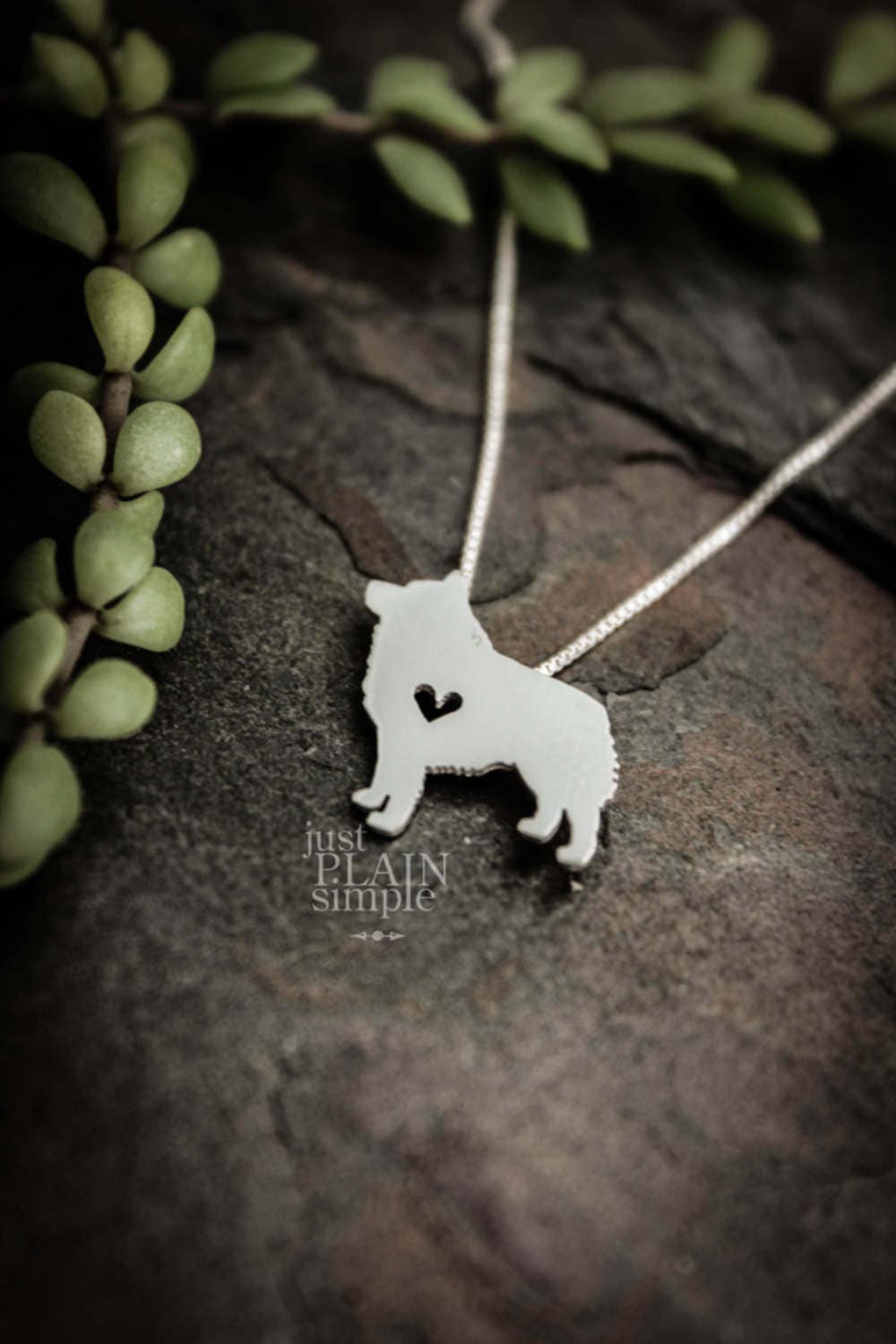 Tiny Schipperke necklace, sterling silver pendant